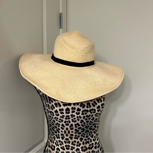 H&M divided paper straw sun hat medium